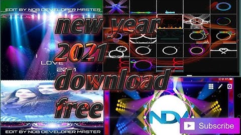 New Year 2021 WhatsApp status Avee player template download