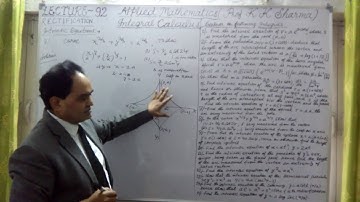 INTRINSIC EQUATIONS FOR CARTESIAN, POLAR AND PARAMETRIC EQUATIONS INTEGRAL CALCULUS LECTURE   92   F