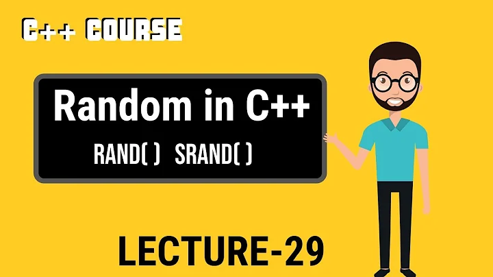 Random Number Generator in C++ | rand()  and srand() in C++