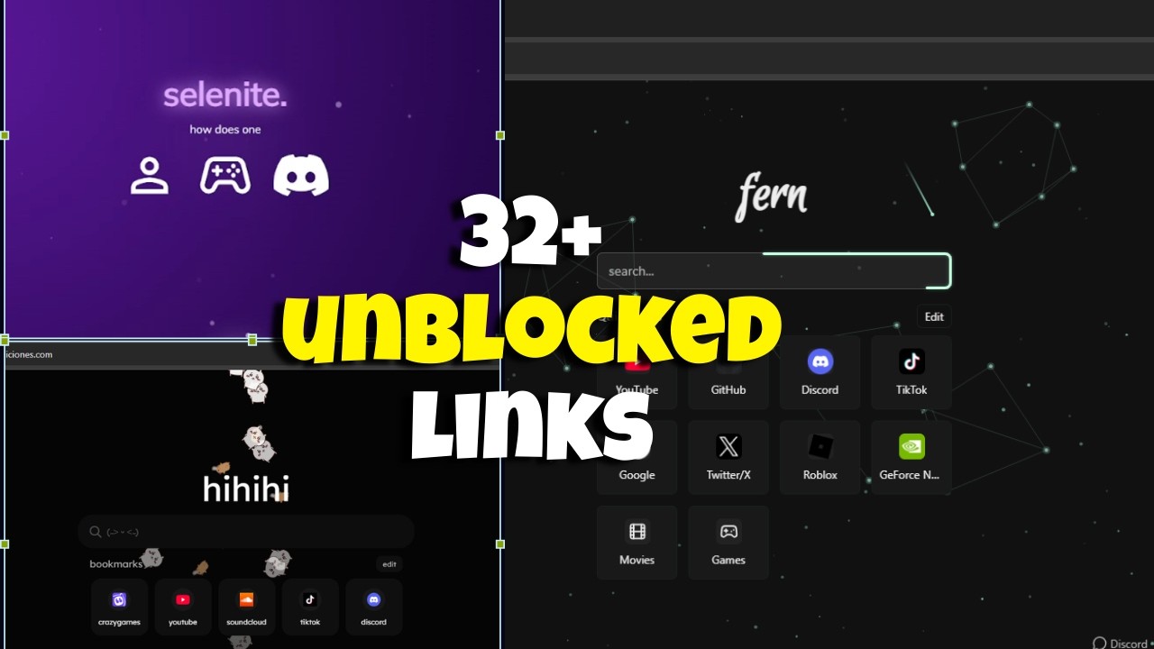 32+ New Fern, Petezah, Selenite, Waves Proxy Links | Unblocked websites for school 2026