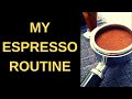 The audiophilebarista makes espresso  latte art