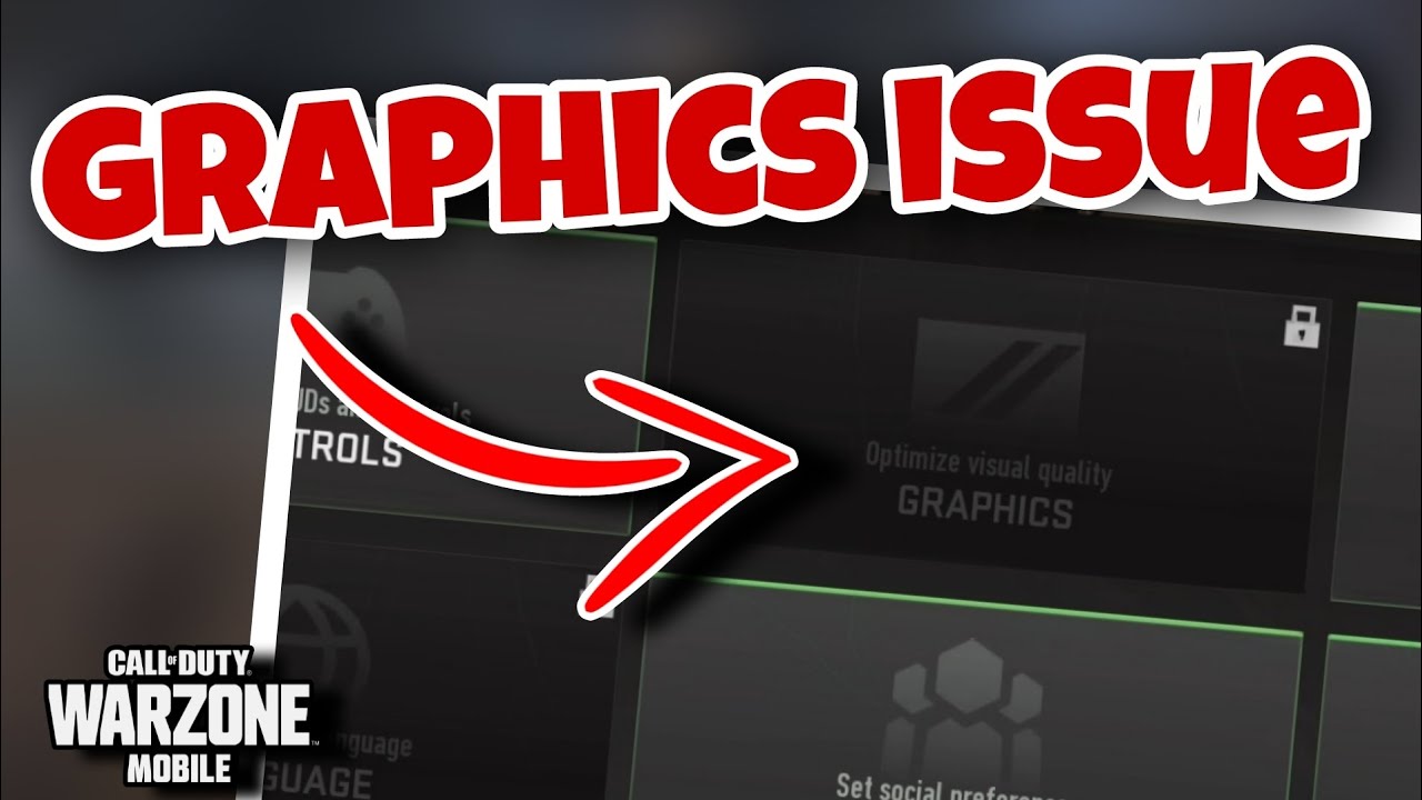 WARZONE MOBILE | WHY YOU CAN'T CUSTOMIZE YOUR GRAPHICS SETTINGS - YouTube