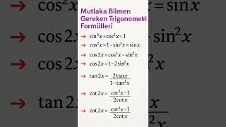 Trigonometri Formülleri