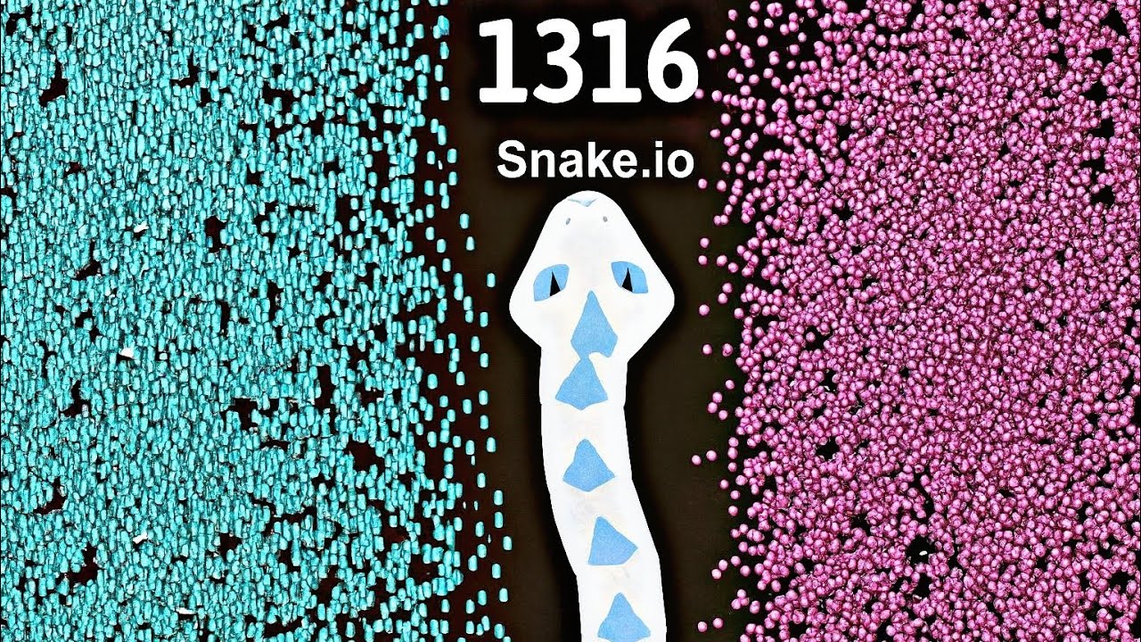 Snake.io 🐍 King Snowball Geta Very Favorable Snake Score Here 🐍 Best Epic Funny Moments 🐍#snakeio 