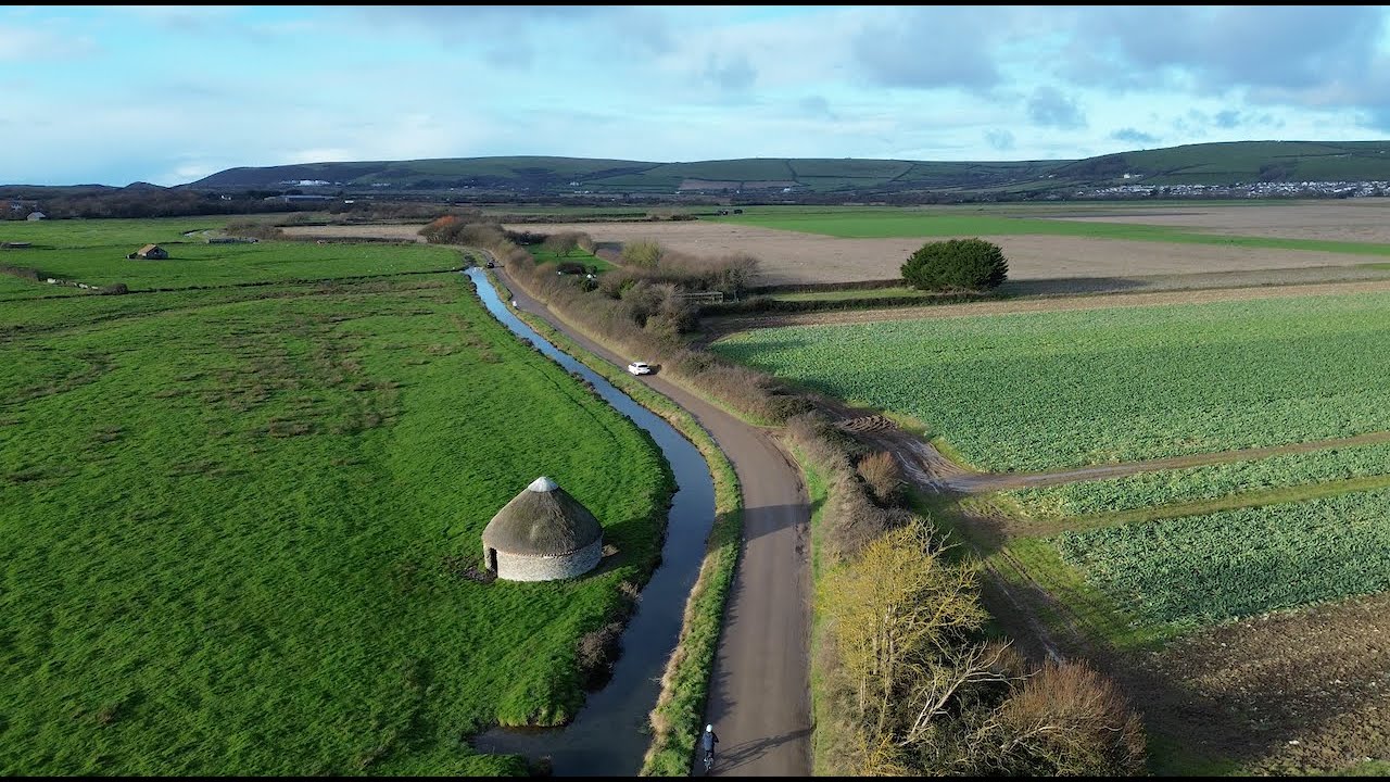 braunton marsh, velator,  DJI MINI 3.  4K UHD