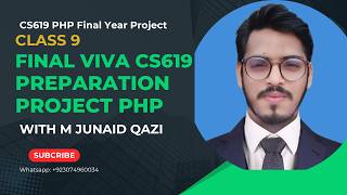CS619 अंतिम वर्ष PHP प्रोजेक्ट वाइवा तैयारी – कक्षा 9 | कोड स्पष्टीकरण | वर्चुअल यूनिवर्सिटी screenshot 3