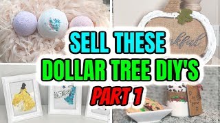 5 dollar tree diys to sell. this is part 1 of my diy crafts make and i
will be showing you over the next few months what sell mone...