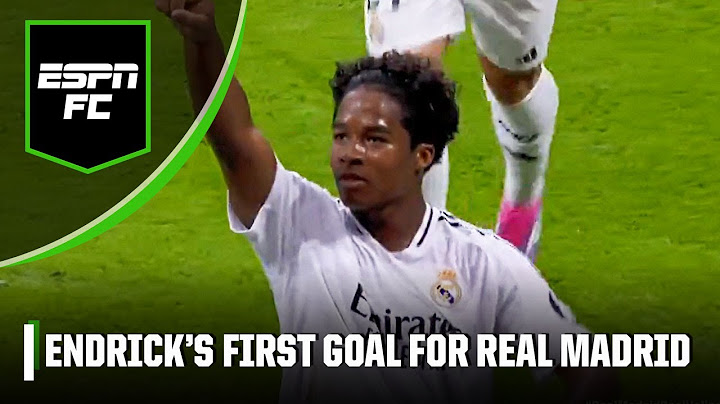 ENDRICK SCORES HIS FIRST GOAL FOR REAL MADRID 😱 WHAT A MOMENT‼