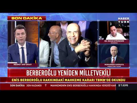 #SonDakika Enis Berberoğlu yeniden Milletvekili