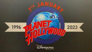 Farewell Planet Hollywood Disneyland Paris 1996-2023