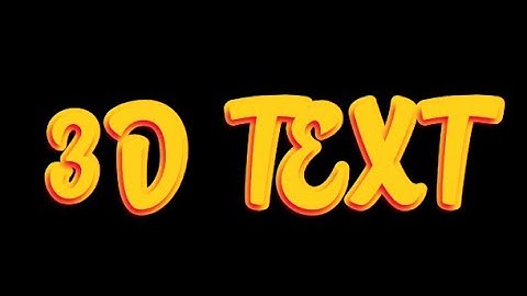 Canva Typography Tutorial - 3D Text Effect Style | How to Make 3D Text inn Canva
