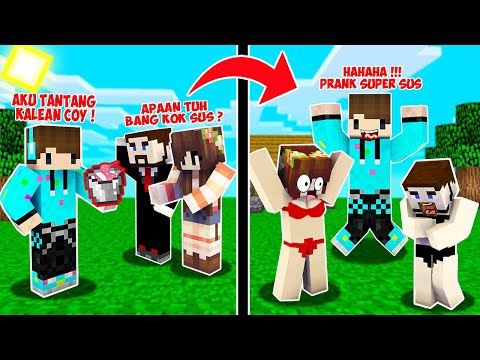 AKU & KAK VINA MULAI DIPRANK SUPER SUS SAMPE DIPAKSA BUKA BAJU OLEH TEGUH SUGIANTO DI MINECRAFT !!!