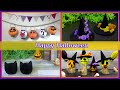 ハロウィンの飾り（魔女の帽子・かぼちゃの提灯・黒ネコ・オバケなカボチャ）の作り方【DIY】halloween decorations