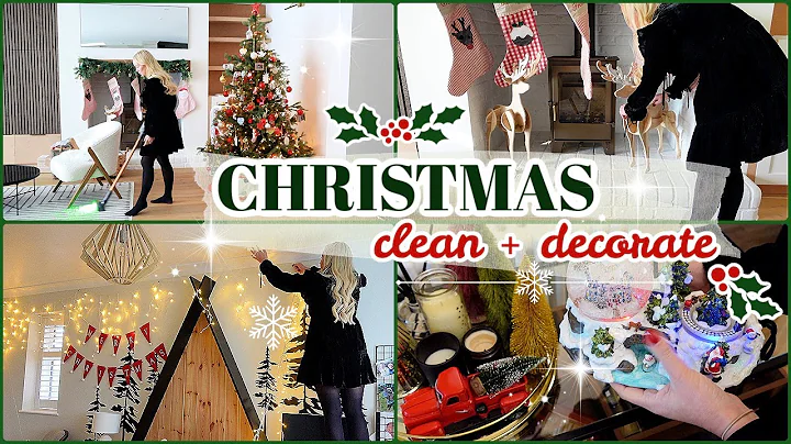 CLEAN +DECORATE WITH ME for the HOLIDAYS! CHRISTMA...