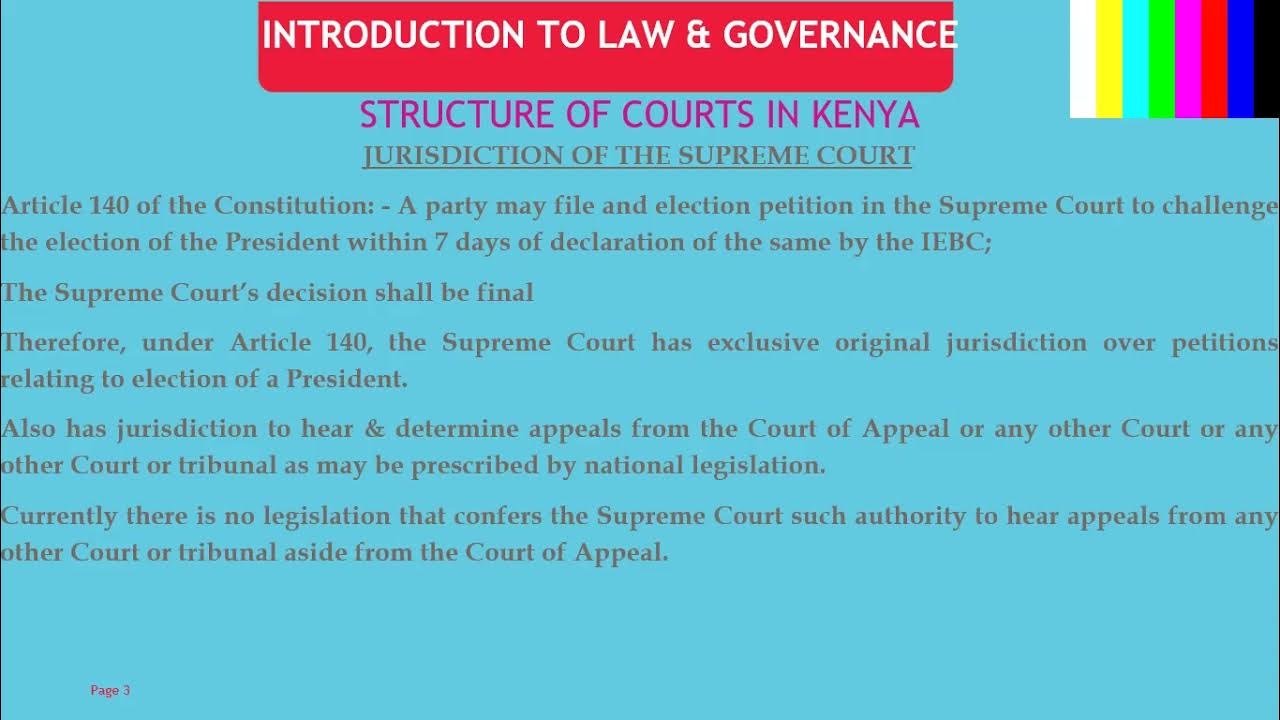 STRUCTURE OF COURTS IN KENYA CLASS 12 12 21 YouTube