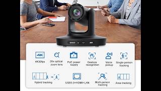 WODWIN WIN-JK45VH New 4K AI Tracking Voice Tracking Video Conference Camera