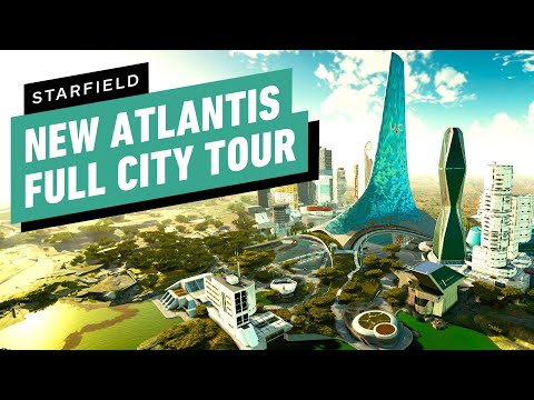 Starfield: Full City Wide Tour of New Atlantis
