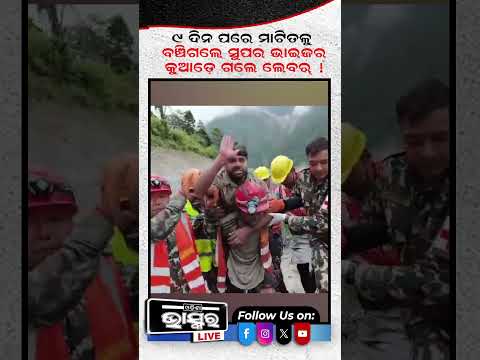 ୯ ଦିନ ପରେ ମାଟିତଳୁ ବଞ୍ଚିଗଲେ ସୁପର ଭାଇଜର, କୁଆଡ଼େ ଗଲେ ଲେବର୍ ! #ytshorts #shortsvideo #odishbahaskar