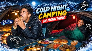 I Spent a Freezing Night Camping in the Mountains 🥶 | Solo Camping in India