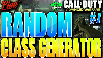 *LIVE* Random Class Generator ep. 1 W/ Facecam! (COD: AW "DNA BOMB" W/ Ameli Overkill!)
