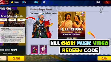KILL CHORI MUSIC VIDEO REDEEM CODE🤩 -para SAMSUNG A3,A5,A6,A7,J2,J5,J7,S5,S6,S7,S9,A10,A20,A30,A50