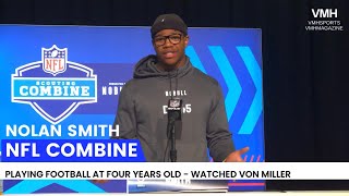 Nolan Smith, Former Georgia LB “I play like my hair on fire.” Played football at four years old.