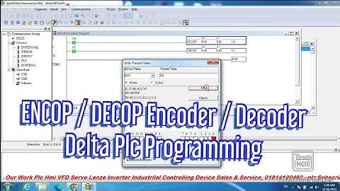 ENCOP / DECOP Encoder / Decoder Delta Plc Programming, DVP-SV2 PLC WPL-SOFT