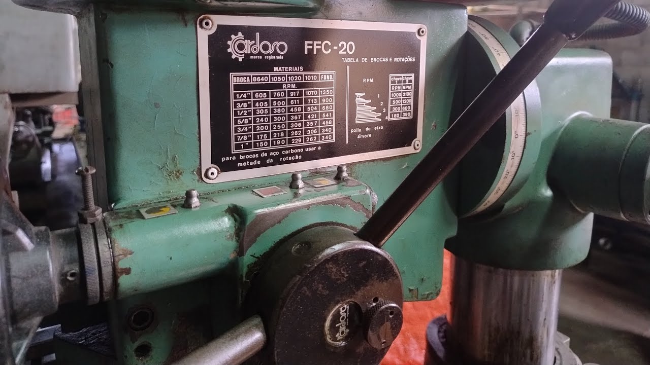 タップ fresadora furadeira Cardoso FFC20 a venda - YouTube