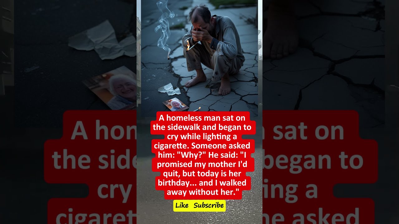  A Homeless Man Cried While Smoking Then Said Something That Broke My Heart