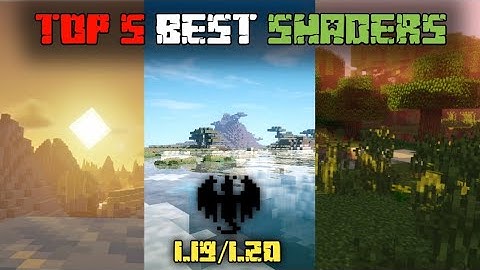 TOP 5 BEST SHADERS FOR MINECRAFT PE 1.19/1.20