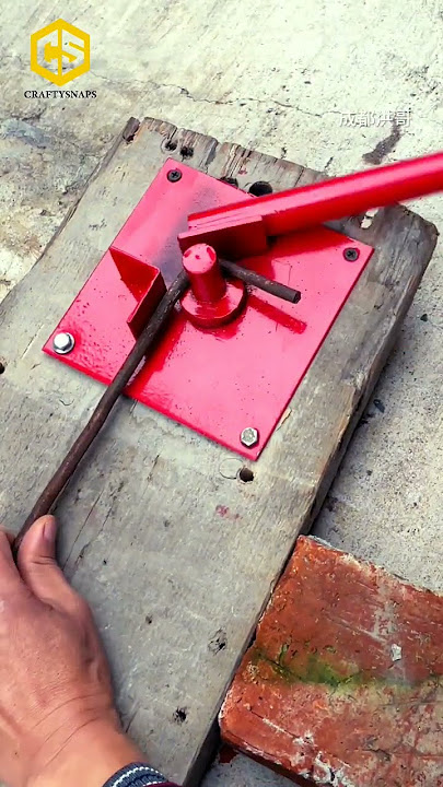 Manual Steel Bar Bender – Heavy Duty Rebar Bending Machine for Construction Project #shorts #diy
