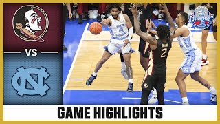 Florida State vs. North Carolina Game Highlights | 2024 ACC Men’s Basketball Tournament
