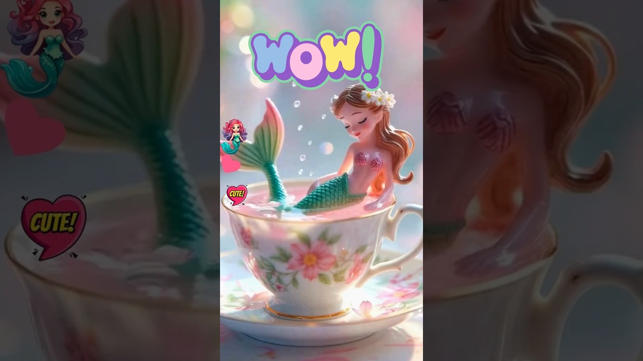 Cute Mermaid Magic 🧜‍♀️✨ | Adorable Ocean Fantasy 