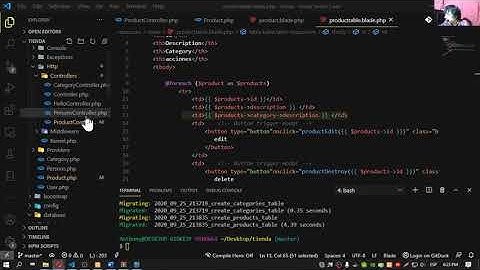 28 Curso de Laravel Crud de dos tablas parte 6