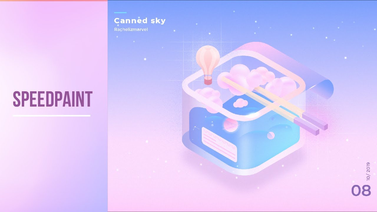 VẼ NHANH BẰNG ADOBE ILLUSTRATOR | Canned Sky | Speedpaint