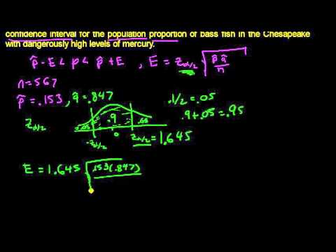 Another example of Calculating a Confidence Interval for Population Proportion