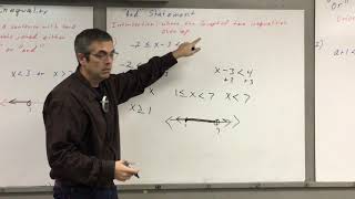5-4 Algebra Solving Compound Inequalities