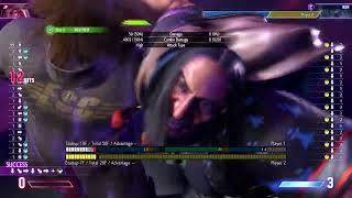 Street Fighter 6 random JP combo 3 (drive rush overhead into drive rush crouching fierce)