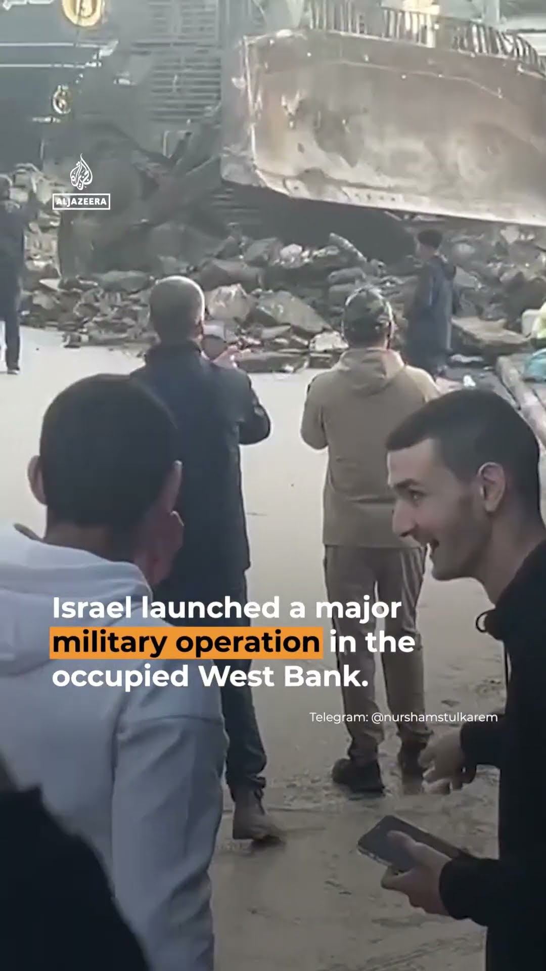 Israeli operation in occupied West Bank forcibly displaces Palestinians | AJ #shorts