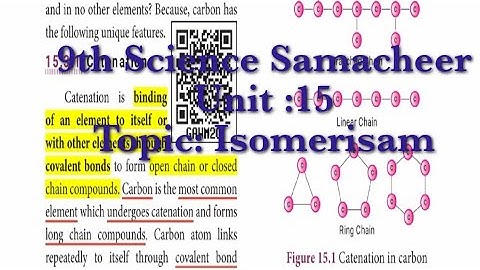 9th Science Samacheer Unit-15 : Isomerism