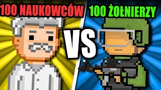 100 SUPER NAUKOWCÓW vs 100 ŻOŁNIERZY w WORLBOX! NAJWIĘKSZA WOJNA W GRZE?