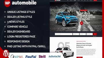 AutoMobile | Responsive Car Dealer WordPress Theme | Themeforest Website Templates and Themes