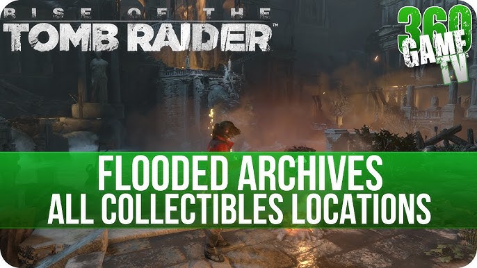 RISE OF THE TOMB RAIDER: Flooded Archives - Greek Fire Puzzle Northwest  Corner