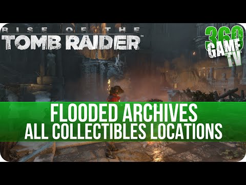 Video: Rise Of The Tomb Raider - Flooded Archives, Katedrala, Ana, Rebreather, Artefakt