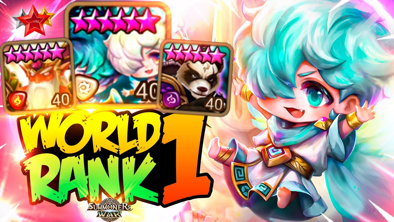 He Goes to WORLD RANK 1 with 11-0 WIN STREAK - Summoners War