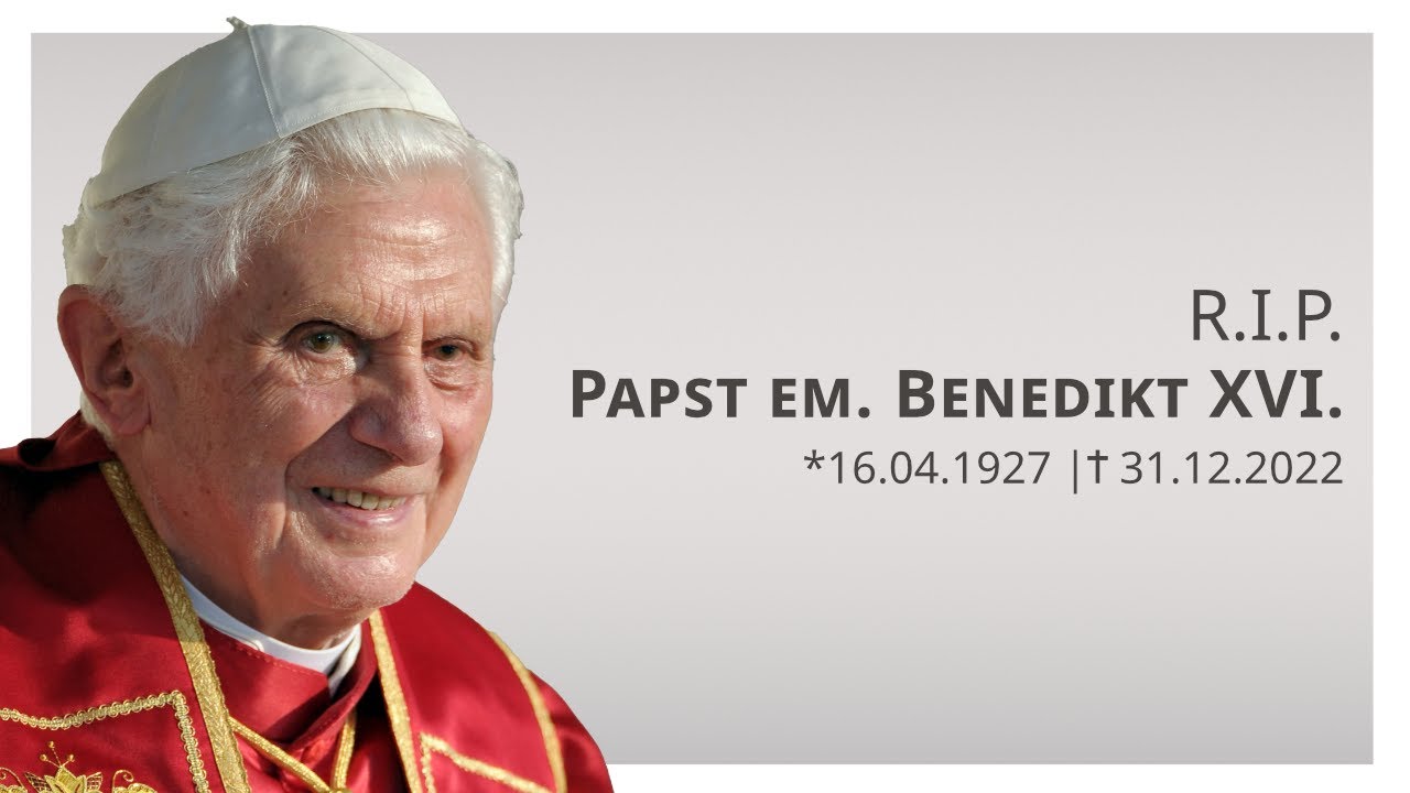 Dem Leben Und Werk Des Emeritierten Papstes Benedikt XVI. Gewidmet