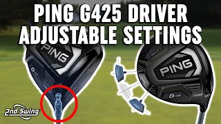 Testing PING G425 Driver Adjustable Settings screenshot 1