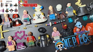 New Unofficial Lego One Piece Minifigures WM 6190 | Mihawk| Buggy | Jinbe | Marshall D Teach