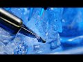 [ASMR] Melting slime and ice with a 400°C explosive soldering iron (subtitles, No Talking)