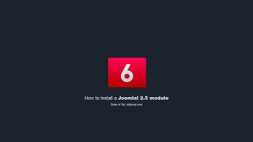 Joomla Tutorial: How to install a Joomla! 2.5 module?!
